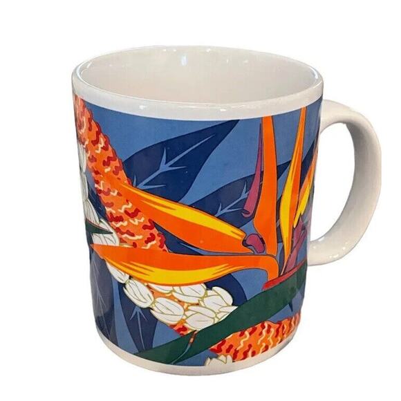 Vintage Hilo Hattie Hawaii Bird Of Paradise Coffee Mug Cup 12 Oz Tropical - Picture 3 of 9